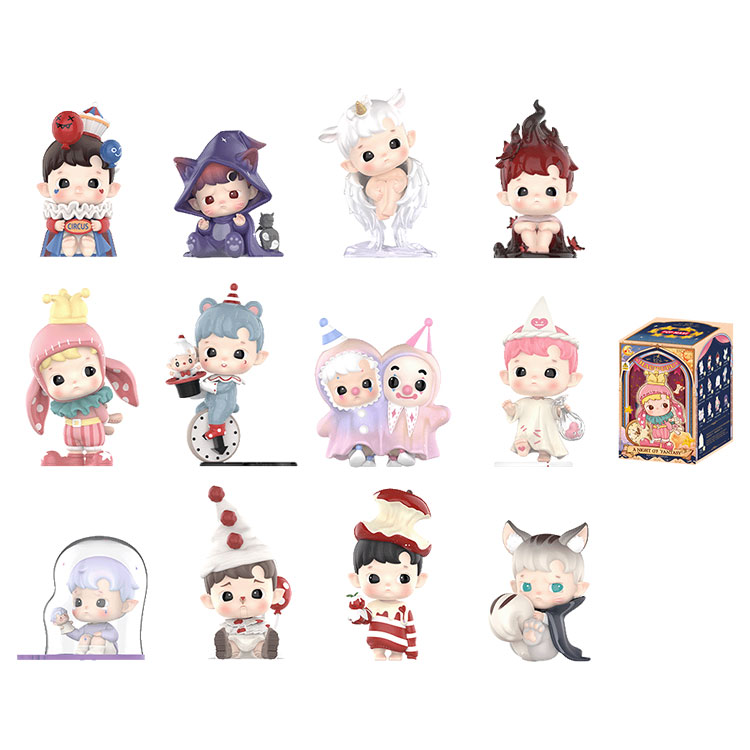 POP MART HACIPUPU Fantasy Night Collection Blind Box Products Single Mystery Box/Full Box 12 Pcs
