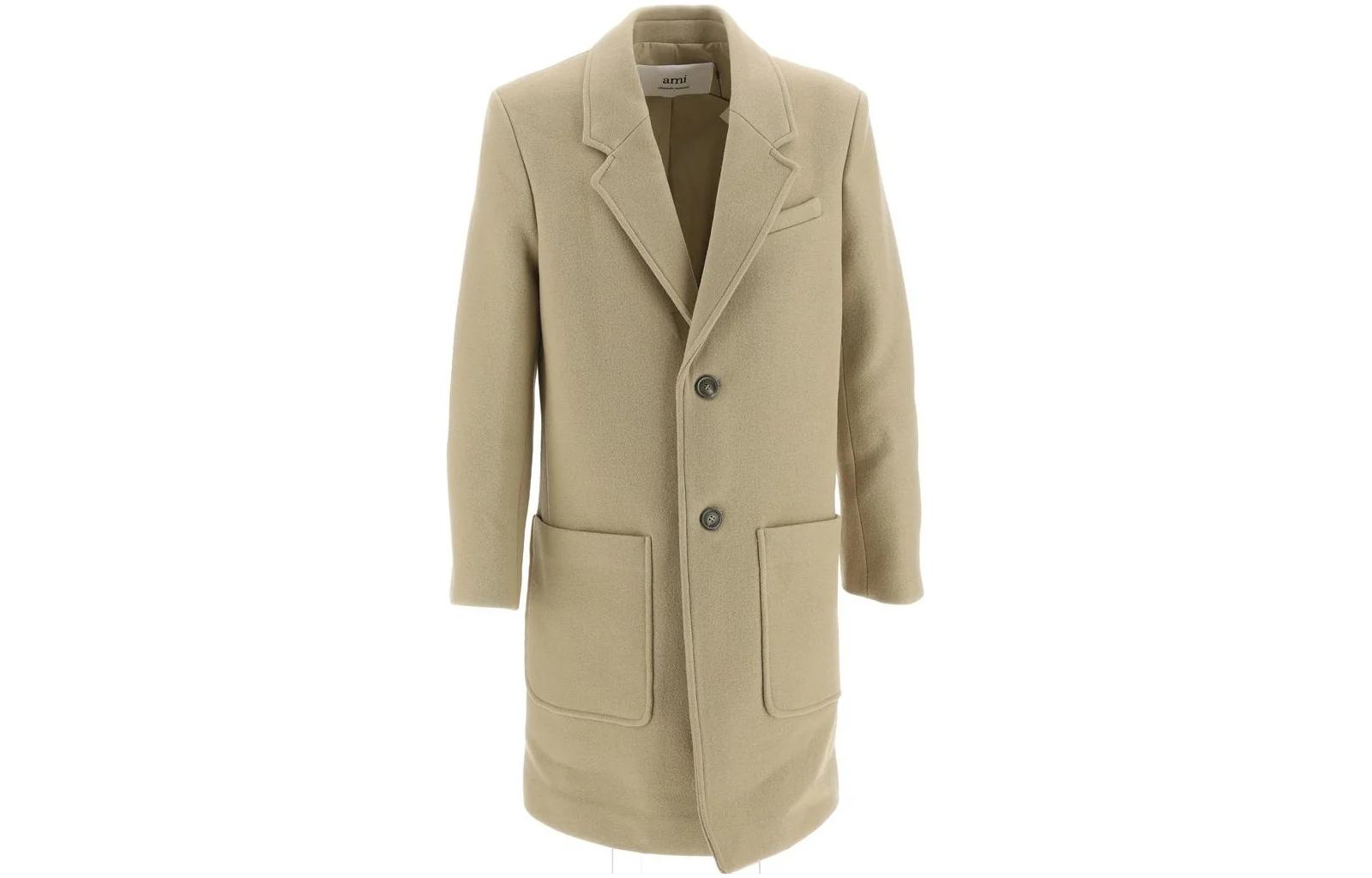 AMIPARIS Coats Men Beige