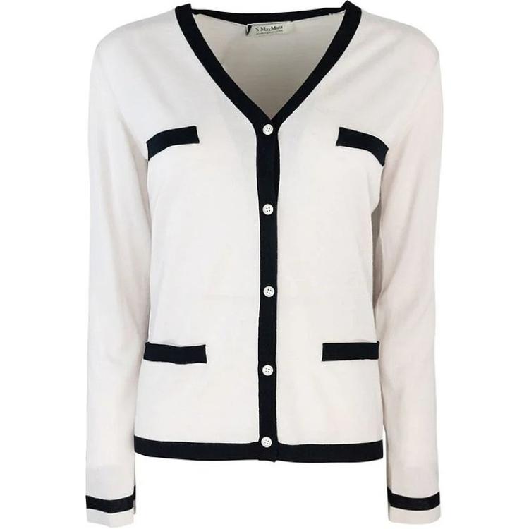 'S MAX MARA Kenya V-Neck Buttoned Cardigan