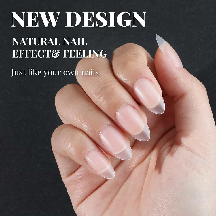500Pcs 12Sizes Matte Short Almond Nail Tips