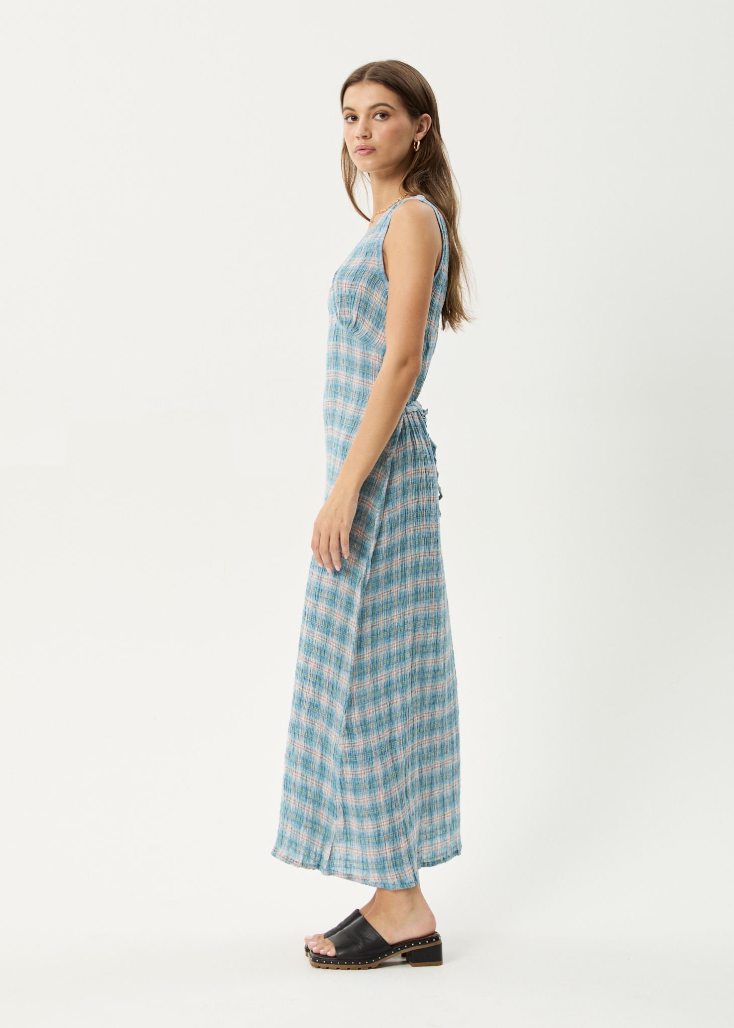 Seersucker Maxi Dress