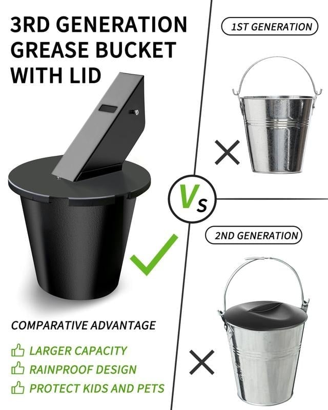 Grease Bucket with Lid & Silicone Liner Grease Bucket with Lid & Silicone Liner