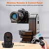 Soonpho M2 Motorized Rotating Panoramic Tripod Head, Remote Control Pan Tilt Head with Remote Control and Mobile Phone Clip for DSLR Cameras, Camcorders, Smartphones, Tripod