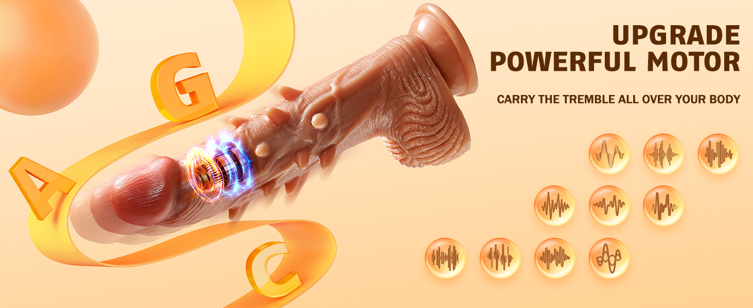Realistic Vibrating Dildo with Remote Control
