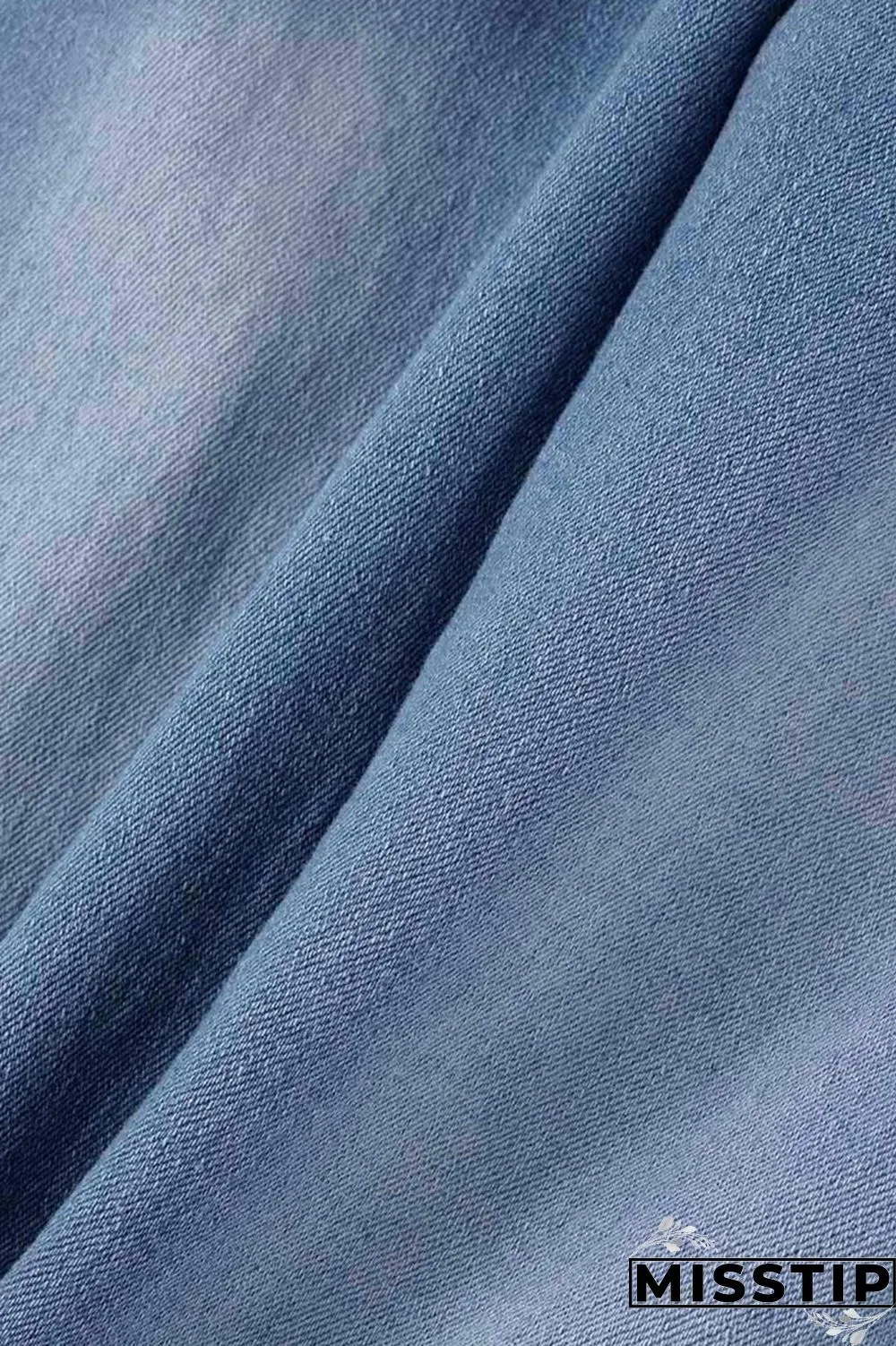 Black Fashion Casual Solid Patchwork High Waist Skinny Denim Jeans