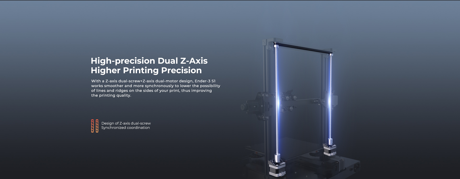 Ender-3 S1 High-precision Dual Z-Axis