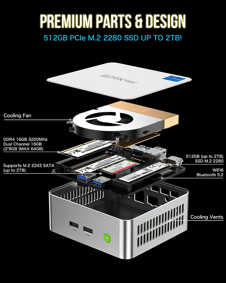 Intel 12th Core i5 12450H Mini PC--NucBox M3 Intel 12th Core i5 12450H Mini PC--NucBox M3