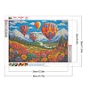 Diamond Painting-DIY Full Round Drill Garden Hot Air Balloon
