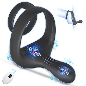 Vibrating Cock Rings Taint Stimulator With Dual Motors 9 Vibrations