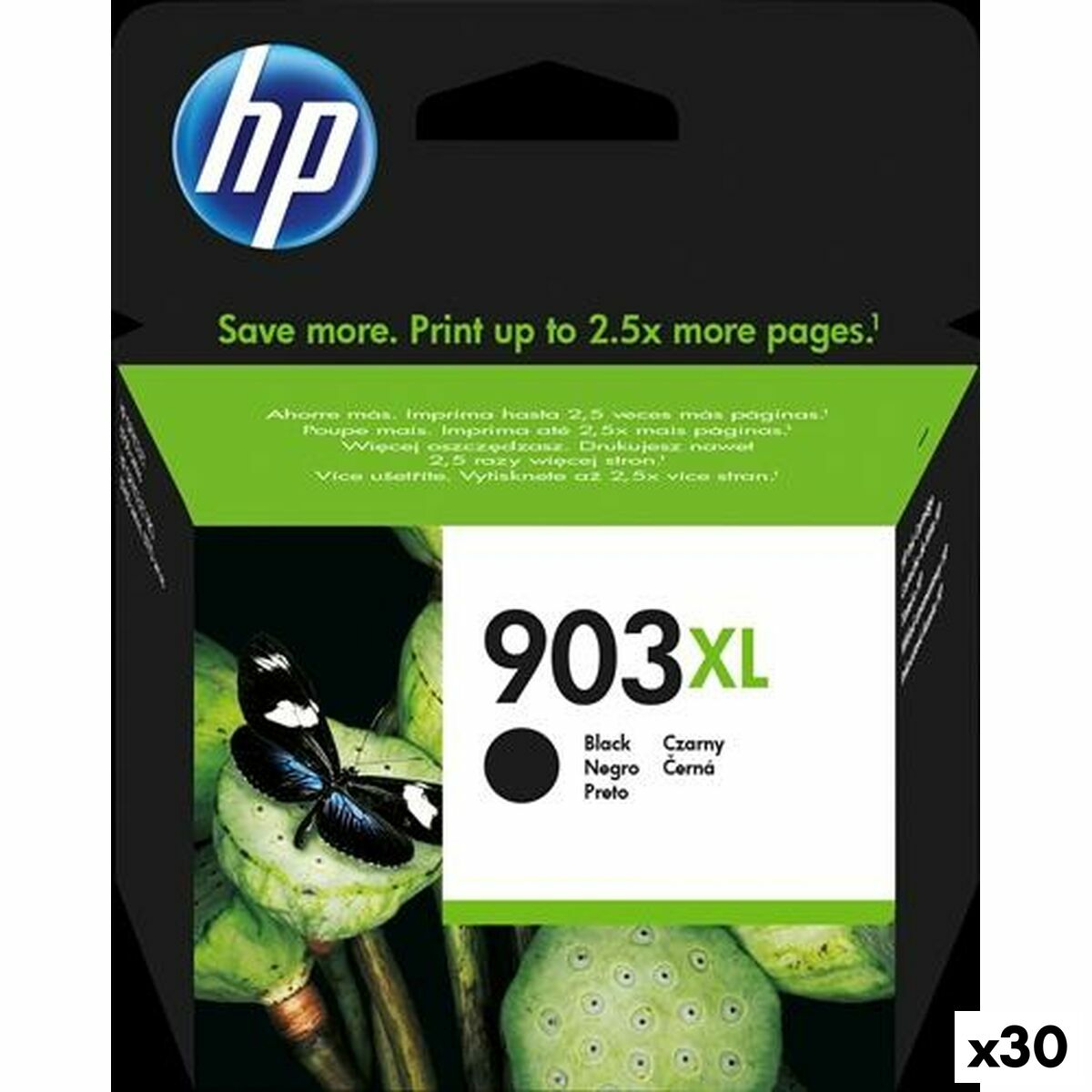 Original Ink Cartridge HP 903XL Black (30 Units)