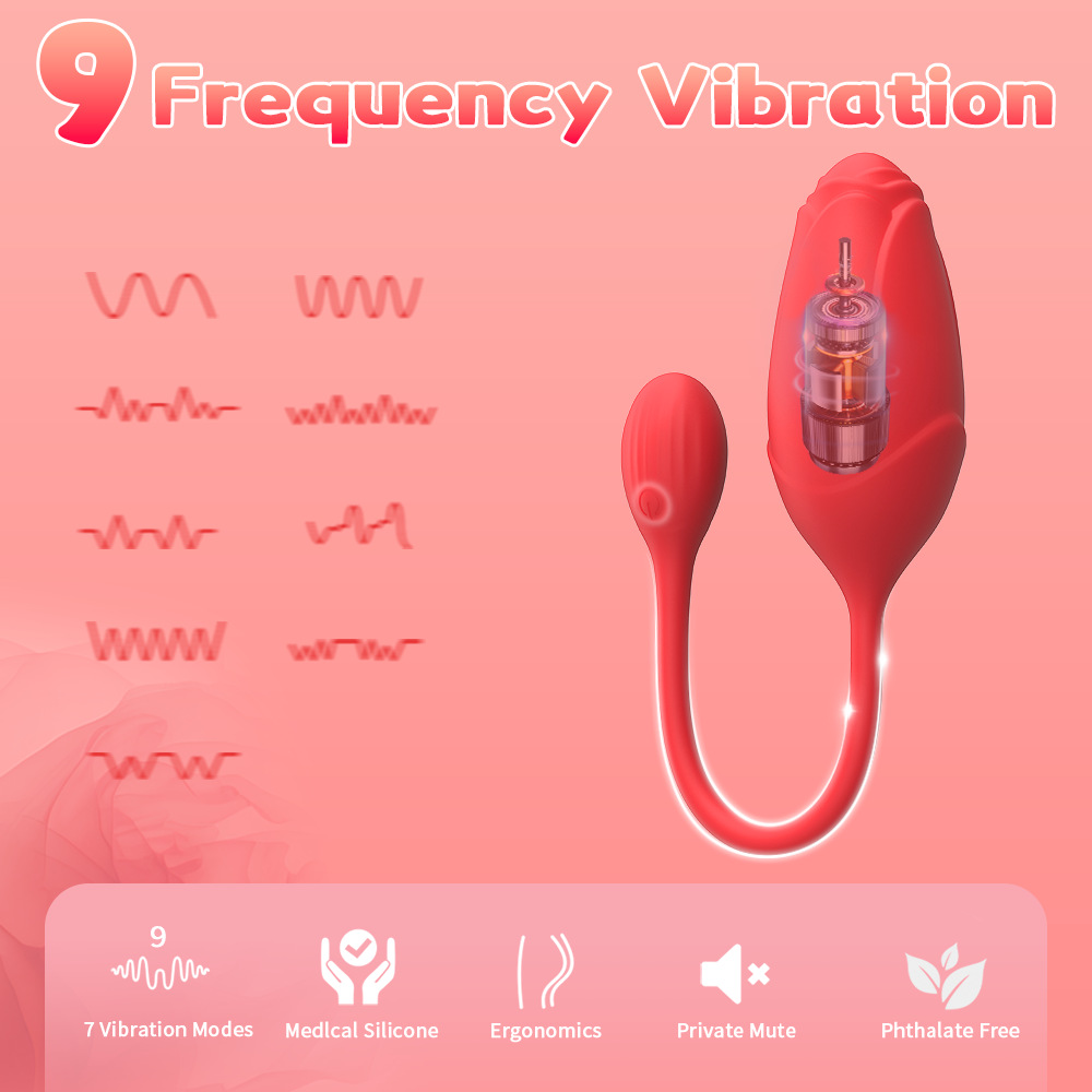 App Remote Control Rose Strong Shock Jumping Egg Female Orgasmic Masturbator Wearing Jumping Egg Adult Sex Products Level 7 Waterproof