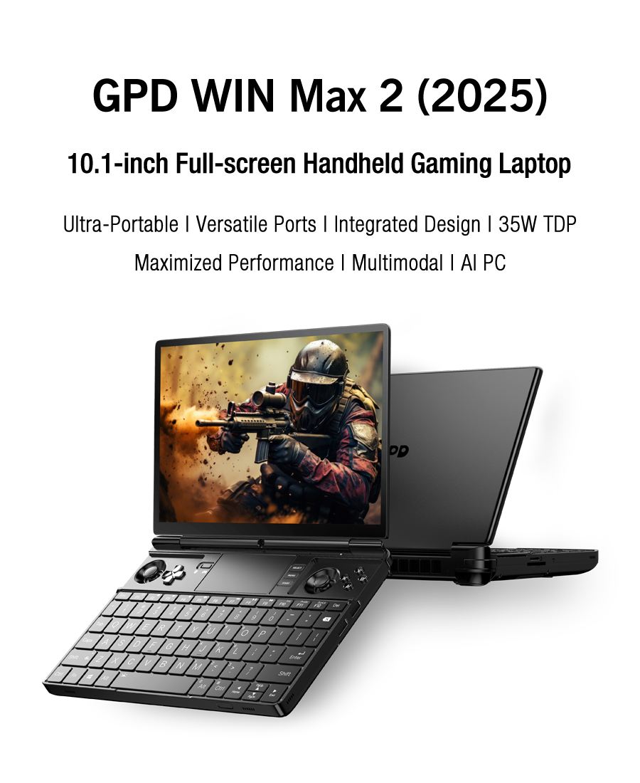 GPD WIN Max 2 2025 Ultra-portable Laptop Handheld Windows PC