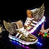 Boy Girl Non-slip Glowing Sneakers Led Light Up Shoes