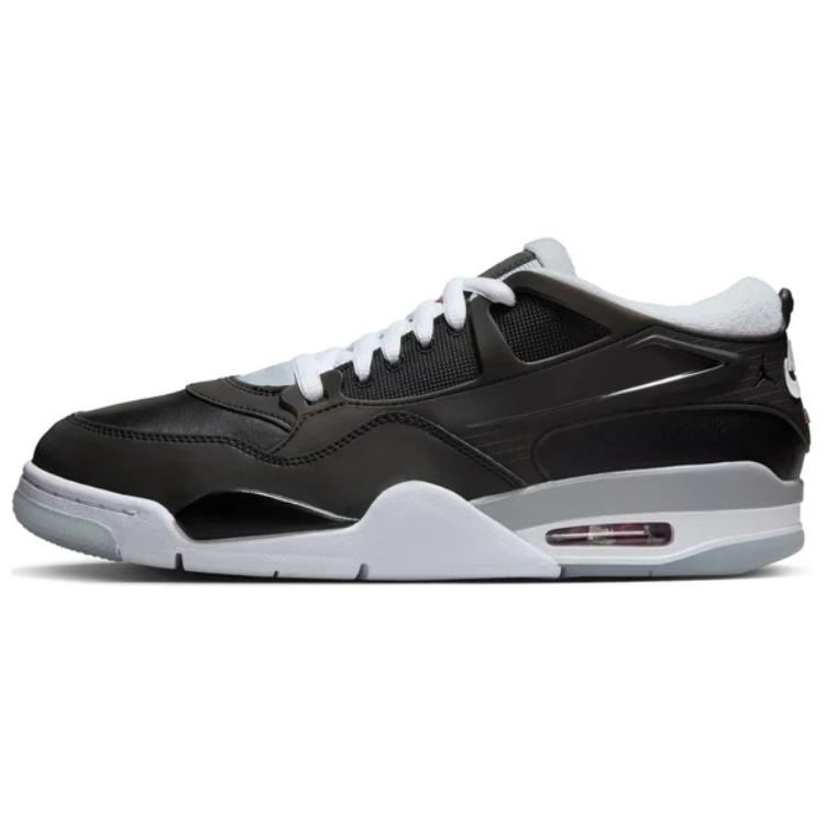 Jordan Air Jordan 4 Anti-Slip Wear-Resistant Low-Top Vintage Basketball Shoes Men's Black