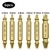 6pcs Damaged Screw Extractor Speed Out Drill Bits Tool Broken Bolt Remover