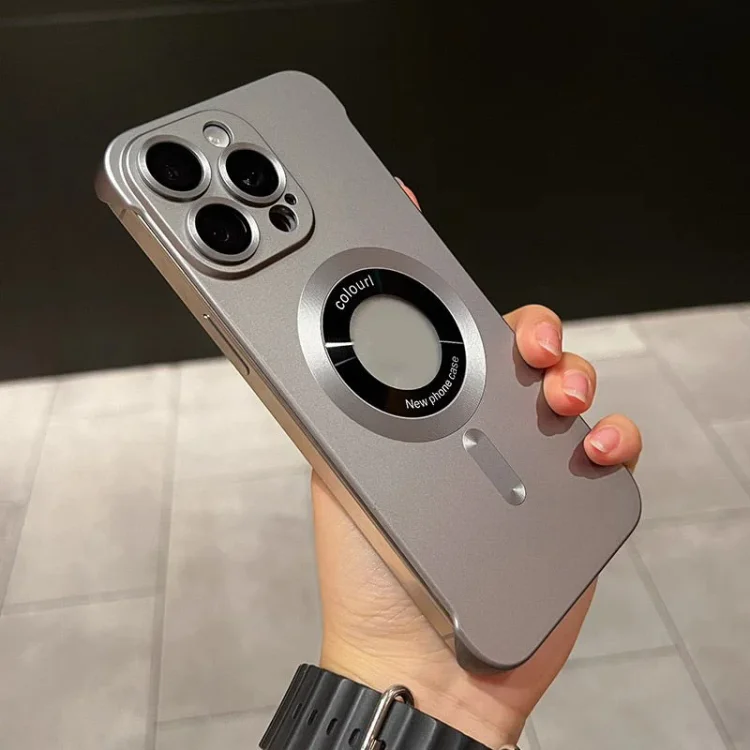 Hard PC Frameless Magsafe Phone Case For iPhone