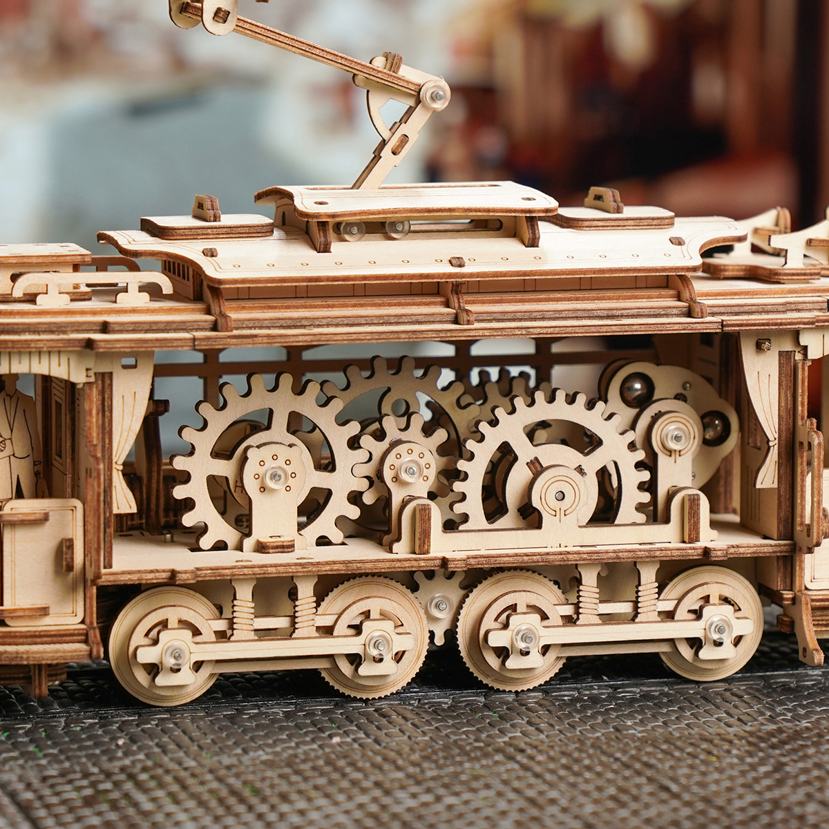 Classic City Tram 3D Wooden Puzzle LK801 11