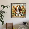 Diamond Painting-DIY Full Round Drill Garden Dog(40*40 CM)