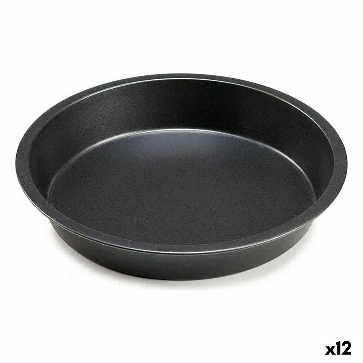 Oven Mould Kinvara Dark grey Metal &Oslash; 28 cm 28 x 4,2 x 28 cm (12 Units)