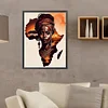 Fille africaine-plein diamant rond peinture-30 * 40cm