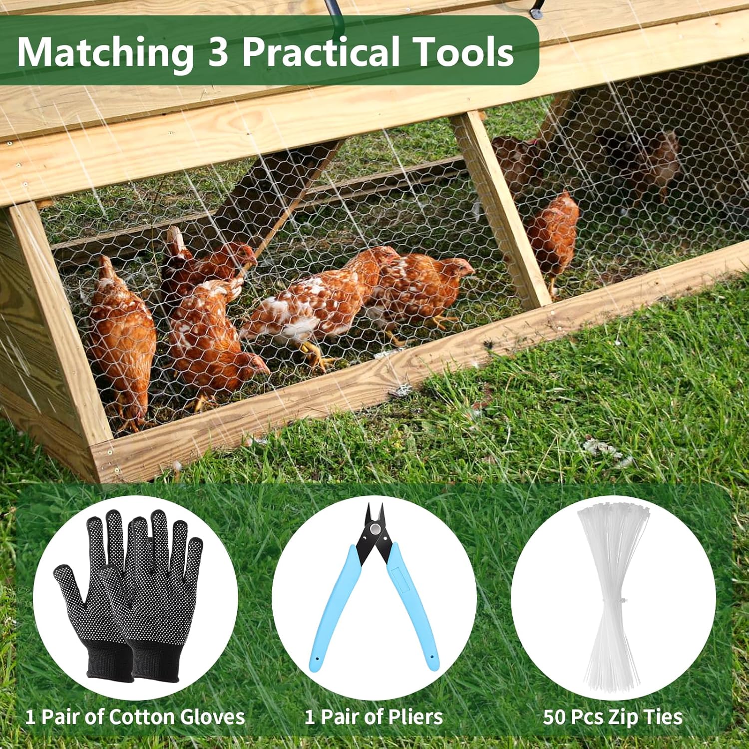 DIY Chicken Wire Fencing, Poultry Garden Fencing Barrier 32f3ff3c971dd621a43ec5e71bbcbbd9