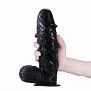 Realistic Dildo With Balls Big Black Dildo 10.5In