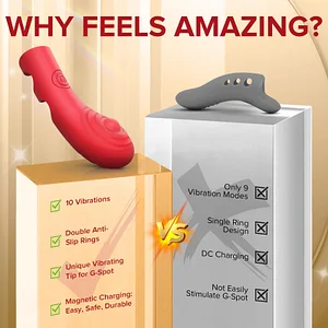9 Vibrations Finger Vibrator Women Sex Toys For G Spot Clitoral Stimulator