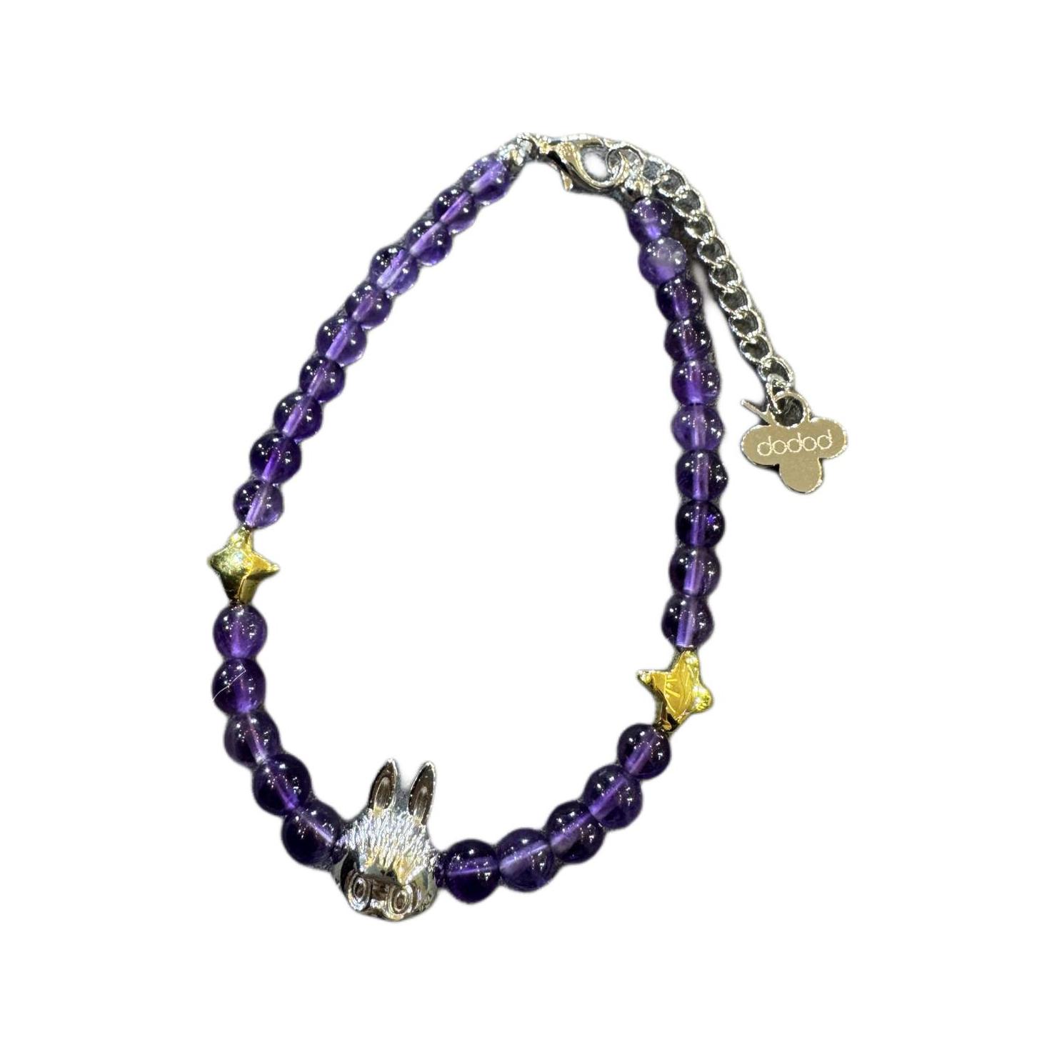 POP MART 925 Sterling Silver Bracelets Unisex Purple