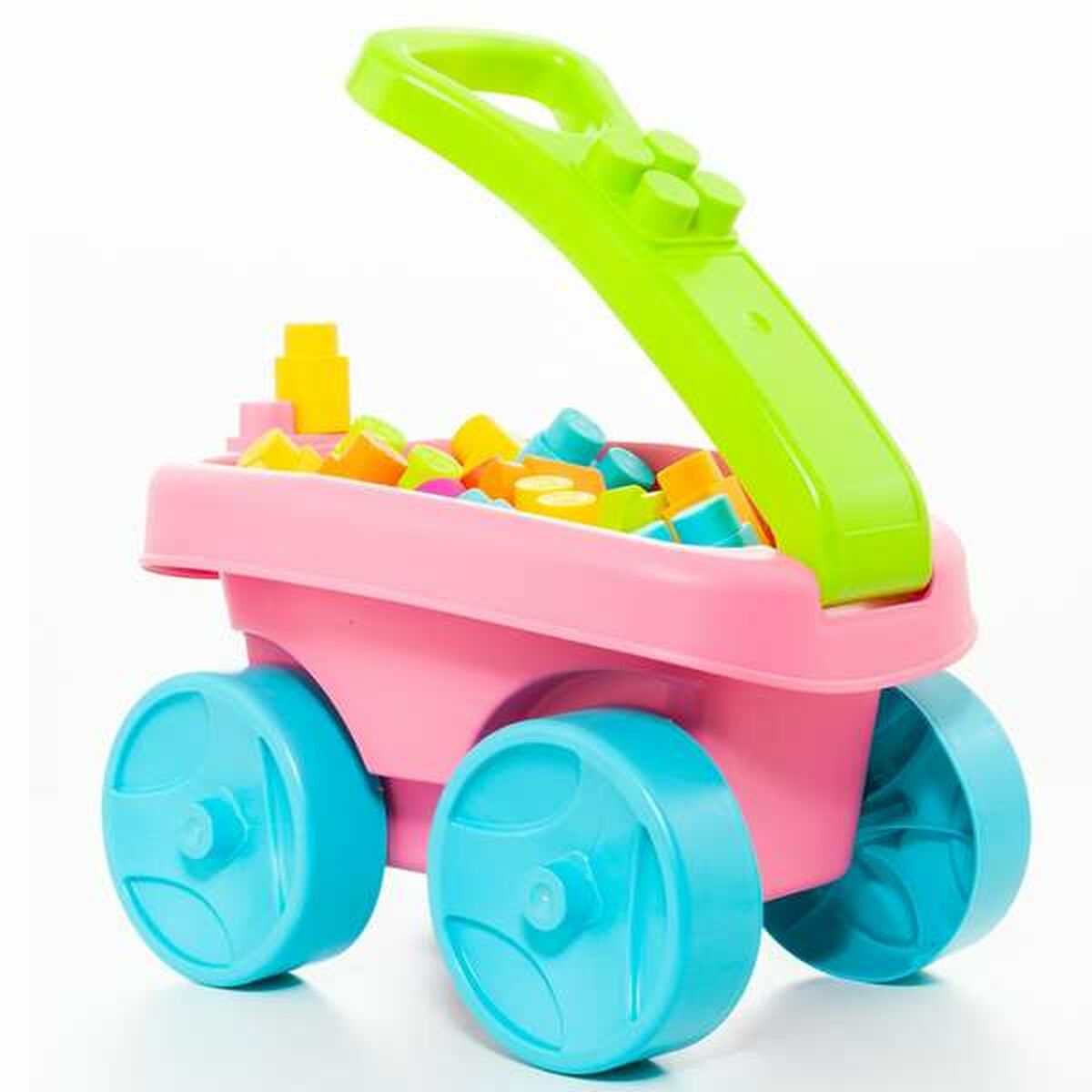 Building Blocks Molt&oacute;    20 Pieces Trolley Pink