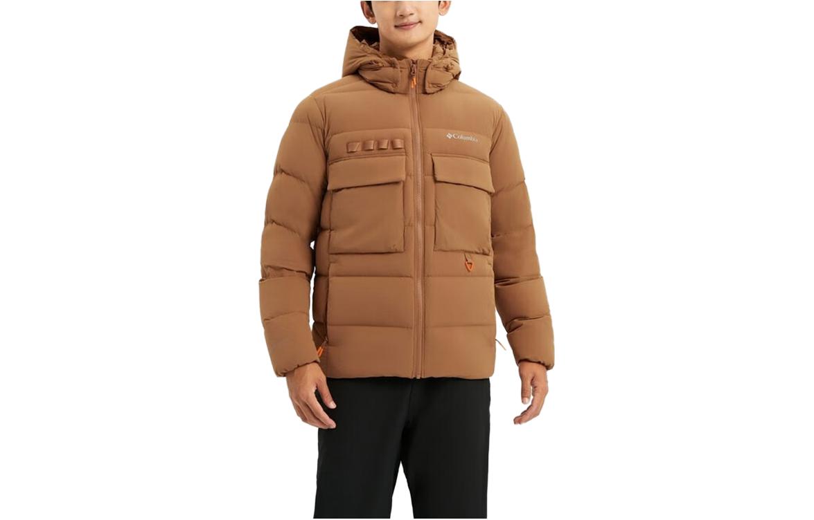 Columbia Down Jackets Men Brown