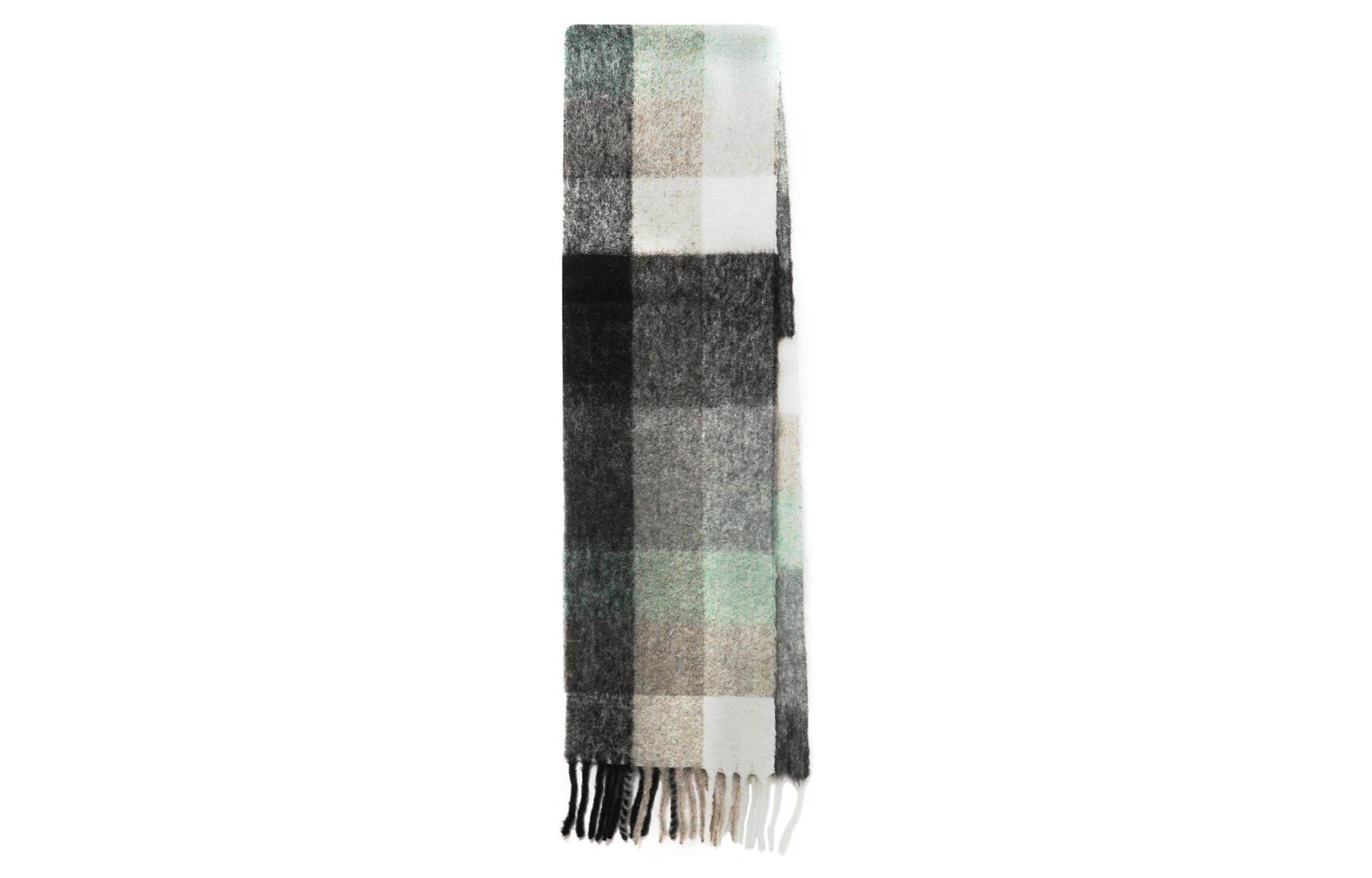 Acne Studios Knit Scarves Unisex Gray