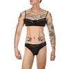 Men's New Fake Bra Temptation Lace Panty Set