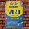 Wd 40 Solvent - Vintage Metal Signs - 20*30cm/30*40cm