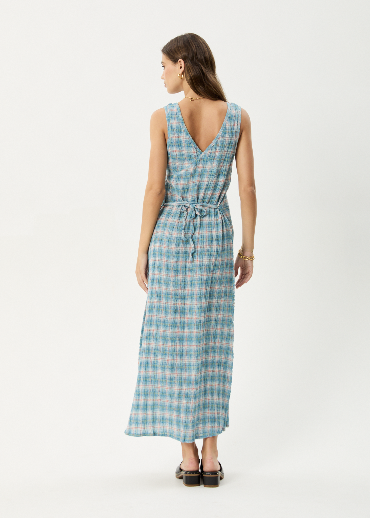 Seersucker Maxi Dress