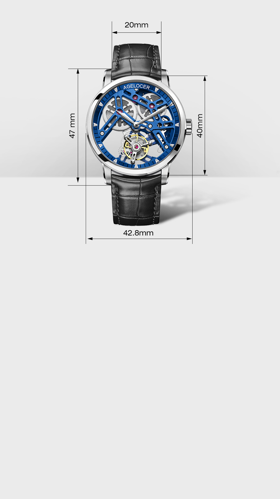 Full transparent sapphire flying tourbillon（Mobile 4）