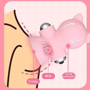 Vibrating Breast Clip Sucking Breast Massager Stimulation Female