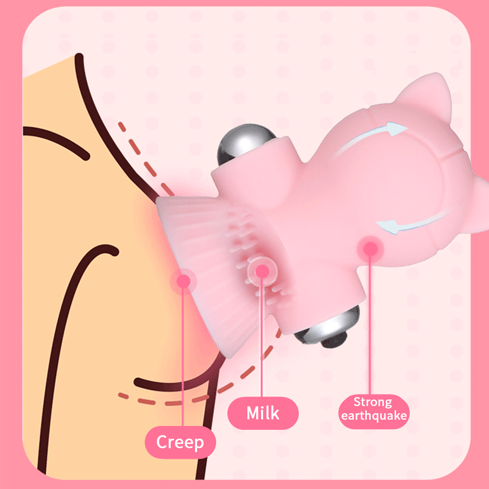 Vibrating Breast Clip Sucking Breast Massager Stimulation Female