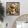 Diamond Painting-DIY Full Round Drill Garden Dog(40*40 CM)