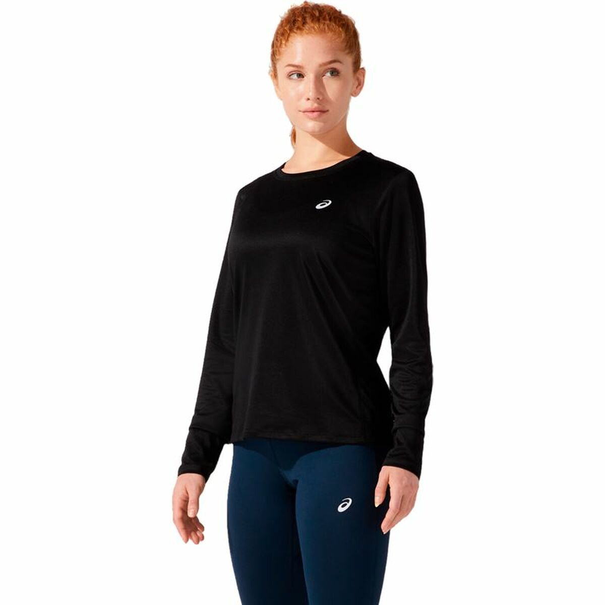 Women&rsquo;s Long Sleeve Shirt Asics Core LS Black