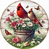 Diamond Painting-DIY Full Round Drill Garden Cardinal