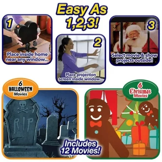 🎃Halloween Pre-Sale 49% OFF-Halloween Holographic Projection（Also applies to Christmas）