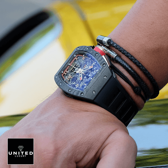 Richard Mille RM011 Romain Lotus f1 Replica on the man wrist