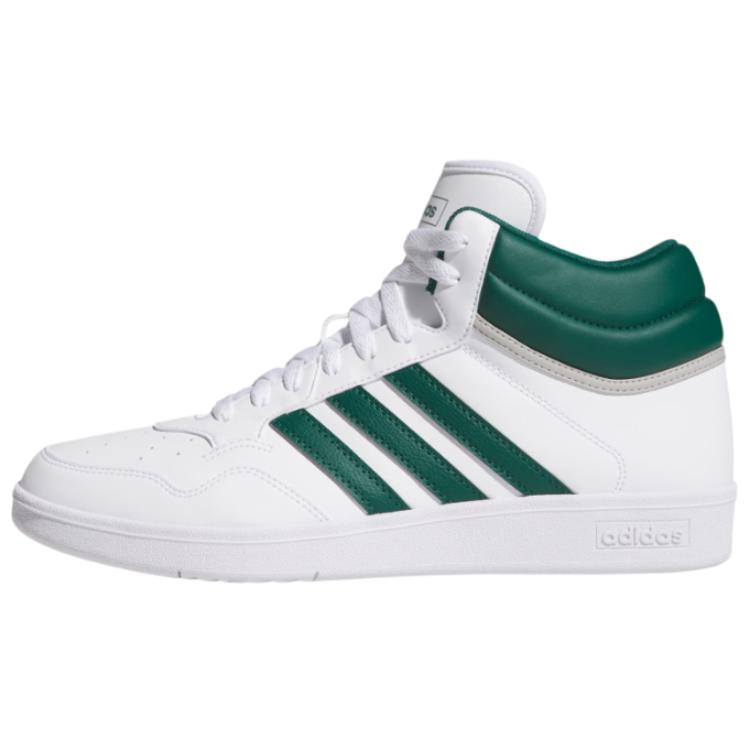 Adidas Hoops 4.0 Mid Cloud White Collegiate Green Grey Two