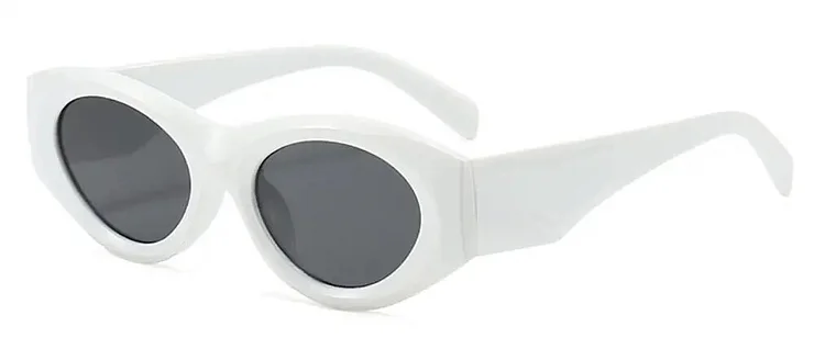 New Small Sunglasses Women Men Classic Vintage Brand Designer Hip Hop Cat Eye Sun Glasses UV400 Sexy Female Oval Black Shades