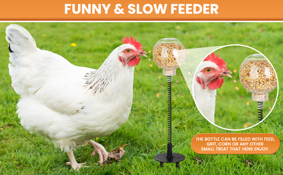 Chicken Peck Toy, Interactive Slow Feed Release Toy for Your Flock 36e538103f7a39fea0535bc4b2f74ae1