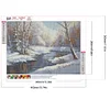 Diamond Painting-DIY Full Round Drill Snow Scene