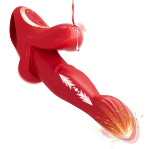 Thrusting Dildo Vibrator Wand Women Sex Toys With 10 Vib & Thrust Modes