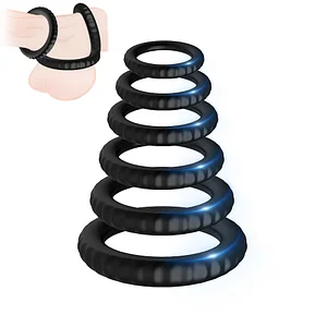 6 Pcs Liquid Silicone Penis Ring