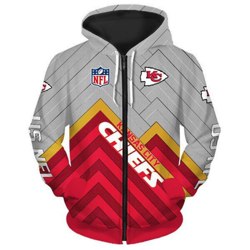 Kansas City Chiefs NFL Team Zipper Hoodie