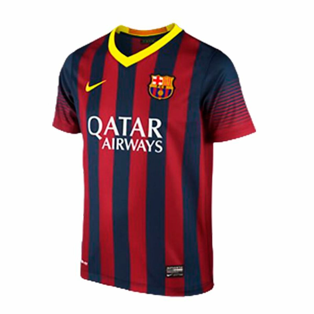 Children's Short Sleeved Football Shirt Qatar Nike FC. Barcelona 2014 Red